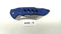 Frost Cutlery Navy Seal USA Folding Pocket Knife Combo Edge Lockback Tactical