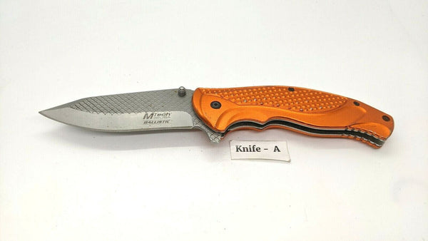 MTech USA Ballistic MT-A948 Folding Pocket Knife Spring Assisted Plain Linerlock