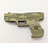 Army Strong First Production Run Drop Point Plain Edge Gun Shaped Pocket Knife