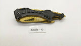 MTech USA Ballistic MT-A705 Folding Pocket Knife Spring Assisted Liner *Various*