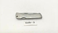 Winchester Stainless Steel Folding Pocket Knife Plain Edge Lockback Drop Point