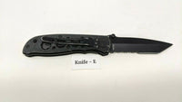 Smith & Wesson Extreme Ops CK5TBS Folding Tactical Knife Tanto Combo Liner Lock