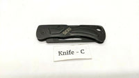 SOG Folding Pocket Knife Small Keychain Plain Edge Lockback Stainless Steel