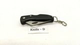 Maxam Small Black Falcon Folding Pocket Knife Lockback Combo Edge Plastic Handle