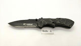 Smith & Wesson Black Ops SWBLOP3S Folding Pocket Knife Assisted Combo Liner Blk