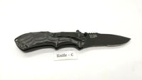 Smith & Wesson Black Ops SWBLOP3S Folding Pocket Knife Assisted Combo Liner Blk