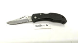 Frost Cutlery Flying Falcon Folding Pocket Knife SS Rostfrei Combo Lockback Blk