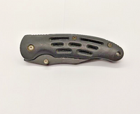 Police Tech Clip Point Combination Blade Frame Lock Folding Pocket Knife