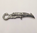 Tac Force Speedster TF-775 Silver Scorpion Plain Edge Folding Pocket Knife