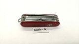 Vtg Victorinox Champion Officier Suisse SAK Folding Pocket Knife Mag Glass 91mm