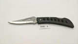 Frost Cutlery Large Folding Pocket Knife Combination Edge Lockback Black Plastic