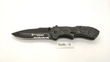 Smith & Wesson Black Ops SWBLOP3S Folding Pocket Knife Assisted Combo Liner Blk