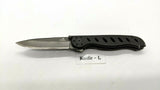 Gerber EVO Jr Folding Pocket Knife Combo Edge Liner Lock Black Anodized Aluminum