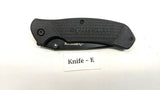 Husky Black Single Combo Edge Blade Folding Pocket Knife Liner Lock **Various**