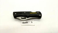 Lansky LKN045 Lockback Folding Pocket Knife Textured Rubber & Plastic **Various*