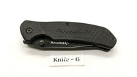 Husky Black Single Combo Edge Blade Folding Pocket Knife Liner Lock **Various**