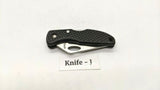 Maxam Small Black Falcon Folding Pocket Knife Lockback Combo Edge Plastic Handle