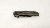 Kershaw 1160 Fraxion Anso Design Folding Pocket Knife Plain Edge Liner Lock G10