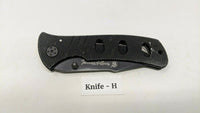 Smith & Wesson Extreme Ops SWA6 Folding Pocket Knife Plain Edge Liner Lock Black