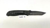 Smith & Wesson Extreme Ops CK5TBS Folding Tactical Knife Tanto Combo Liner Lock