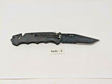 Coast DX330 Combination Blade Folding Pocket Knife Liner Lock Black Nylon Handle