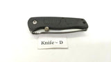 Kutmaster Combo Stainless Steel Blade Folding Pocket Knife Liner Black Handle