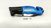 Tac-Force Speedster TF-835 Tactical Folding Pocket Knife Assisted Police Blue