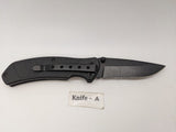 Husky Black Single Combo Edge Blade Folding Pocket Knife Liner Lock **Various**