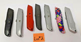Lot of Assorted Metal Utility Knives, Some Name Brand Some Not, All Working