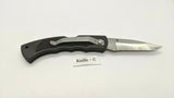 Ozark Trail Folding Pocket Knife Combo Edge Lockback Black Plastic Stainless