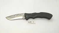 Frost Cutlery Tactical Folding Pocket Knife Lockback Plain Edge Drop Point GFN