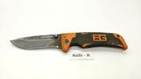 Gerber Bear Grylls Scout Folding Pocket Knife Drop Point Fine/Serrated Edge