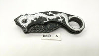 Dark Side Blades Ballistic DS-A005 Folding Pocket Knife Spring Assisted Plain
