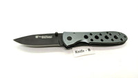 Smith & Wesson Extreme Ops SWA13 Folding Pocket Knife Plain Liner Aluminum Gray