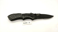 Smith & Wesson Black Ops SWBLOP3S Folding Pocket Knife Assisted Combo Liner Blk