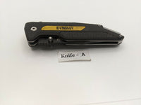 Dewalt DWHT10910 Folding Pocket Knife Piercing Tanto Combo Liner Black **Various