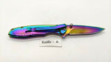 Tac-Force Speedster TF-573 Folding Pocket Knife Assisted Plain Frame Rainbow