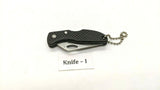 Maxam Small Black Falcon Folding Pocket Knife Lockback Combo Edge Plastic Handle