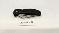 Maxam Small Black Falcon Folding Pocket Knife Lockback Combo Edge Plastic Handle