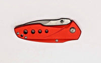 Cabela's Folding Pocket Knife Plain Edge Liner Lock Aluminum Scales *Various*