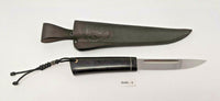 Kizlyar Russian Hunting Knife Hardwood Handle with Embossed Leather Sheath 3
