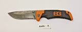 Gerber Bear Grylls Scout Folding Pocket Knife Drop Point Fine/Serrated Edge