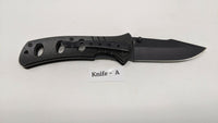 Smith & Wesson Extreme Ops SWA6 Folding Pocket Knife Plain Edge Liner Lock Black