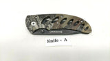 Browning Model 5096 Camo Folding Pocket Knife Plain Edge Frame Lock Stainless
