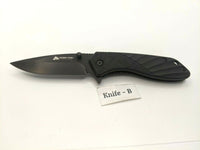 Ozark Trail Outdoor Equipment Folding Pocket Knife Liner Plain Black **Various**