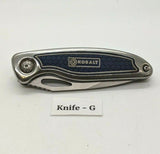 Kobalt Pocket Knife Blue Single/Combination Blade Liner Lock (Variation)