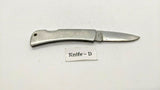 Winchester Stainless Steel Folding Pocket Knife Plain Edge Lockback Drop Point