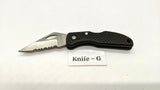 Maxam Small Black Falcon Folding Pocket Knife Lockback Combo Edge Plastic Handle