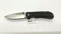 O'Reilly First Call Folding Pocket Knife Plain Edge Liner Lock Black Rubberized