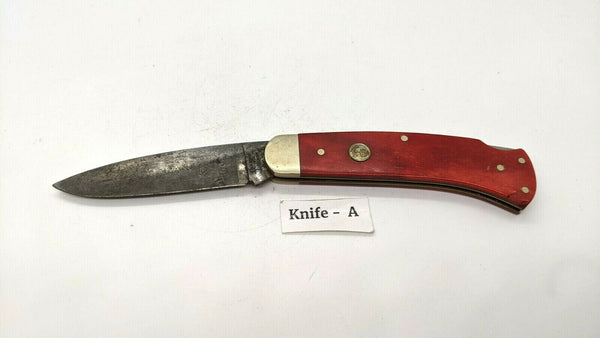 Vintage Rare Boker Tree Brand Classic Solingen Folding Pocket Knife Plain Wood